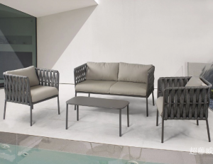 Product picture：Furniture factory 超藤威 Outdoor furniture product name 《Outdoor Patio Rope Sofa Set》议价