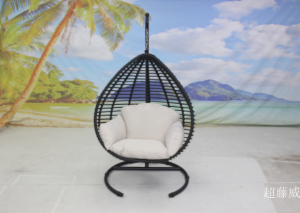 Product picture：Furniture factory 超藤威 Outdoor furniture product name 《Outdoor Balcony Rattan Swing Chair》议价