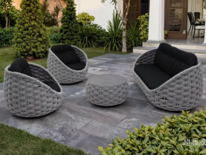Product picture：Furniture factory 超藤威 Outdoor furniture product name 《Outdoor Balcony Rope Sofa》议价