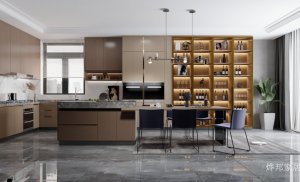 Product picture：Furniture factory 烨邦家居 Bathroom furniture product name 《Modern Light Luxury Style Cabinet》议价