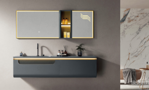 Product picture：Furniture factory 浪登洁具 Bathroom furniture product name 《LD3818 Bathroom Vanity》议价