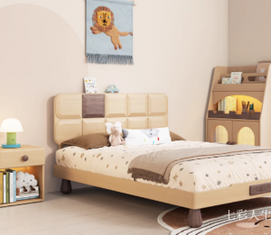 Product picture：Furniture factory 七彩人生 Children's furniture product name 《Solid Wood Children's Bed for Small Apartments》议价