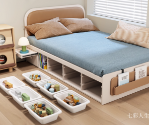 Product picture：Furniture factory 七彩人生 Children's furniture product name 《Storage Bed for Small Apartments》议价