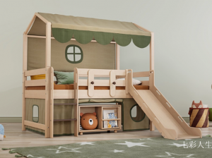 Product picture：Furniture factory 七彩人生 Children's furniture product name 《Treehouse children's bed》议价