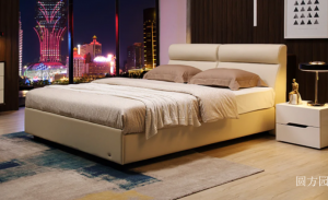 Product picture：Furniture factory 圆方园 Home Furniture product name 《High-end leather soft bed》议价