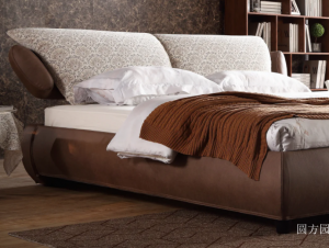 Product picture：Furniture factory 圆方园 Home Furniture product name 《Italian minimalist aesthetic soft bed》议价