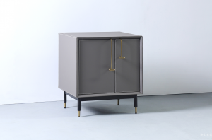 Product picture：Furniture factory 华生家居 Home Furniture product name 《Super-fine leather hardware bedside table》议价
