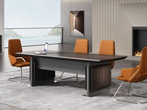 Product picture：Furniture factory 奥迪华 Office furniture product name 《Simple solid wood conference table》议价