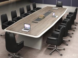 Product picture：Furniture factory 奥迪华 Office furniture product name 《Jian Shang wood Grain conference table》议价