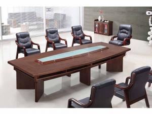 Product picture：Furniture factory 奥迪华 Office furniture product name 《Solid wood double-layer conference table》议价
