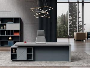 Product picture：Furniture factory 奥迪华 Office furniture product name 《Light grey minimalist supervisor desk》议价