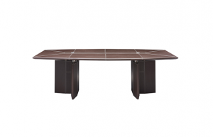 Product picture：Furniture factory 美廷理创 Office furniture product name 《Brown blank geometry conference table》议价