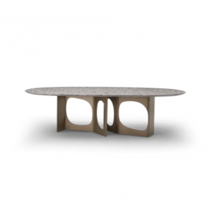 Product picture：Furniture factory 黛柏睿 Home Furniture product name 《Light luxury hollow oval dining table》议价