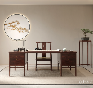 Product picture：Furniture factory 联邦家私 Office furniture product name 《Solid wood office desk》议价