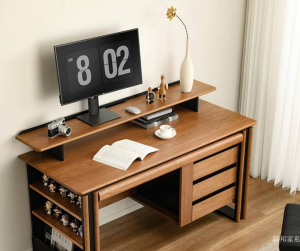 Product picture：Furniture factory 联邦家私 Office furniture product name 《Solid wood Rubik's cube desk》议价