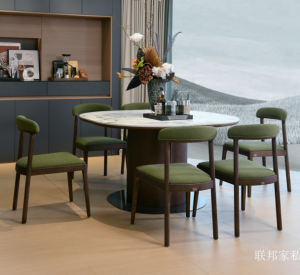 Product picture：Furniture factory 联邦家私 Home Furniture product name 《Ash wood Feast Round table》议价