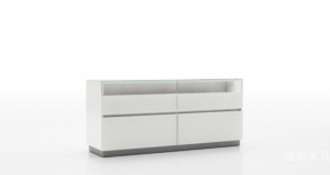 Product picture：Furniture factory 迪信家具 Home Furniture product name 《Simple white storage side cabinet》议价