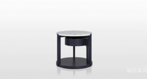 Product picture：Furniture factory 迪信家具 Home Furniture product name 《Marble face round nightstand》议价