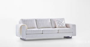 Product picture：Furniture factory 迪信家具 Home Furniture product name 《Light rice stripe simple sofa》议价