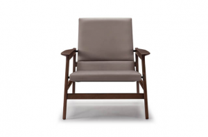 Product picture：Furniture factory 宝玛仕 Home Furniture product name 《Wooden frame leather lounge chair》议价