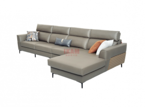 Product picture：Furniture factory 嘉彤家具 Home Furniture product name 《Light grey modern leather sofa》议价