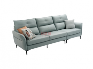 Product picture：Furniture factory 嘉彤家具 Home Furniture product name 《Light grayish-blue leather sofa》议价