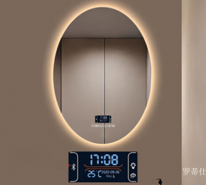 Product picture：Furniture factory 罗蒂仕 Smart home product name 《Smart oval bathroom mirror》议价