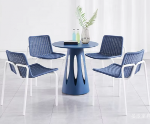 Product picture：Furniture factory 晏歌家具 Outdoor furniture product name 《Rattan outdoor leisure table and chair》议价