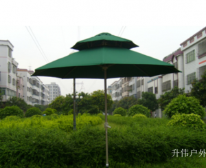 Product picture：Furniture factory 升伟户外 Outdoor furniture product name 《Double-layer pillar sunshade umbrella》议价