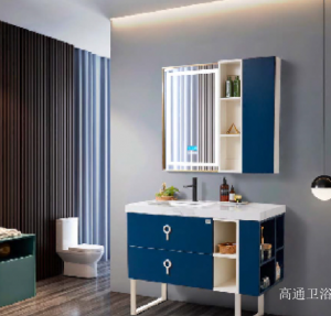 Product picture：Furniture factory 高通卫浴 Bathroom furniture product name 《Fresh mirror cabinet bathroom cabinet》议价