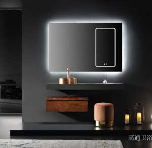 Product picture：Furniture factory 高通卫浴 Bathroom furniture product name 《Light luxury smart mirror bathroom ark》议价