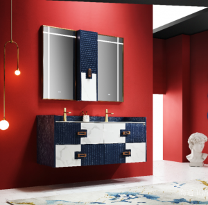 Product picture：Furniture factory 高通卫浴 Bathroom furniture product name 《Double arch mirror bathroom ark》议价