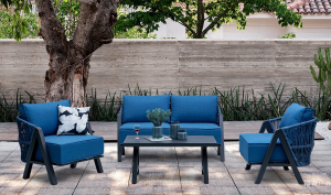 Product picture：Furniture factory 瑞森户外 Outdoor furniture product name 《Blue fresh patio outdoor sofa》议价
