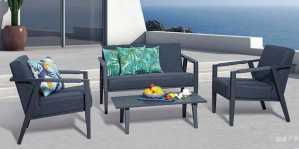 Product picture：Furniture factory 瑞森户外 Outdoor furniture product name 《Dark grey casual sea-view outdoor sofa》议价
