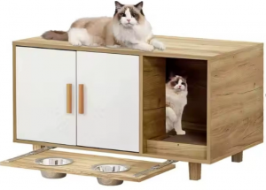 Product picture：Furniture factory 农氏创意 Pet furniture product name 《Light wooden multi-functional cat litter》议价