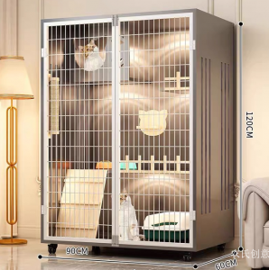 Product picture：Furniture factory 农氏创意 Pet furniture product name 《Dark gray multi-level pulley cat cage》议价