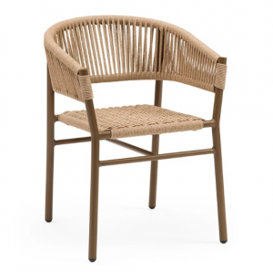 Product picture：Furniture factory 艺心家居 Outdoor furniture product name 《Cord brown frame outdoor chair》议价