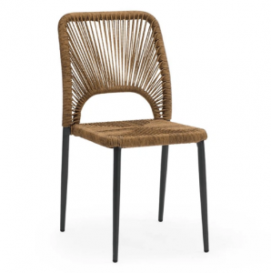 Product picture：Furniture factory 艺心家居 Outdoor furniture product name 《Brown rope outdoor lounge chair》议价