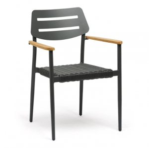 Product picture：Furniture factory 艺心家居 Outdoor furniture product name 《Outdoor chair with wooden armrest》议价
