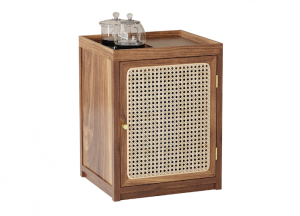 Product picture：Furniture factory 沃高家具 Home Furniture product name 《Solid wood rattan simple tea cabinet》议价