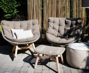 Product picture：Furniture factory 腾思索 Outdoor furniture product name 《Outdoor leisure woven lounge chair》议价