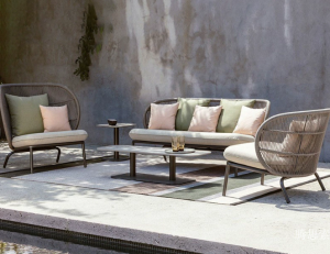 Product picture：Furniture factory 腾思索 Outdoor furniture product name 《Woven casual outdoor sofa》议价