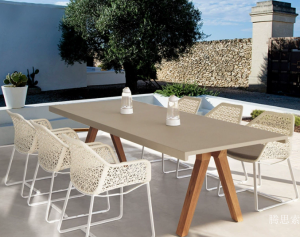 Product picture：Furniture factory 腾思索 Outdoor furniture product name 《Hollow woven outdoor table and chair》议价