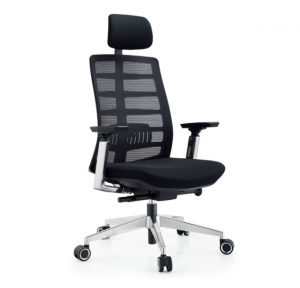 Product picture：Furniture factory 华凯龙 Office furniture product name 《Black mesh cloth pillow office chair》议价