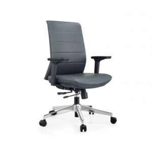 Product picture：Furniture factory 华凯龙 Office furniture product name 《Comfortable gray leather office chair》议价