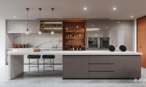 Product picture：Furniture factory 嘉木诗 Bathroom furniture product name 《Gray copper brown in the island cabinet》议价