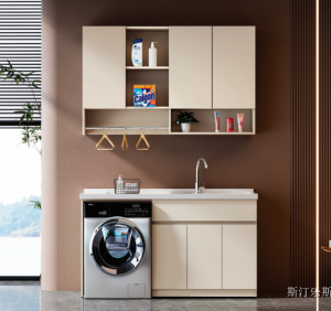 Product picture：Furniture factory 斯汀乐斯 Bathroom furniture product name 《Shallow balcony integrated cabinet》议价