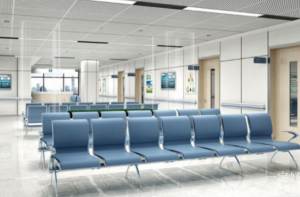 Product picture：Furniture factory 一定好 Medical furniture product name 《Medical Domain Blue Seat Row Waiting Chair》议价