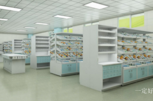 Product picture：Furniture factory 一定好 Medical furniture product name 《Grey light blue multilayer west medicine cabinet》议价