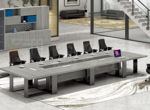 Product picture：Furniture factory 国星家具 Office furniture product name 《Light grey wood grain conference table》议价